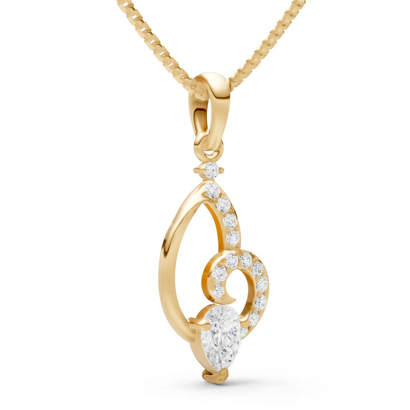 Diamond Butterfly Wing Pendant