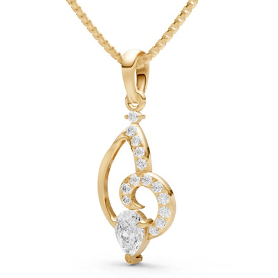 Diamond Butterfly Wing Pendant