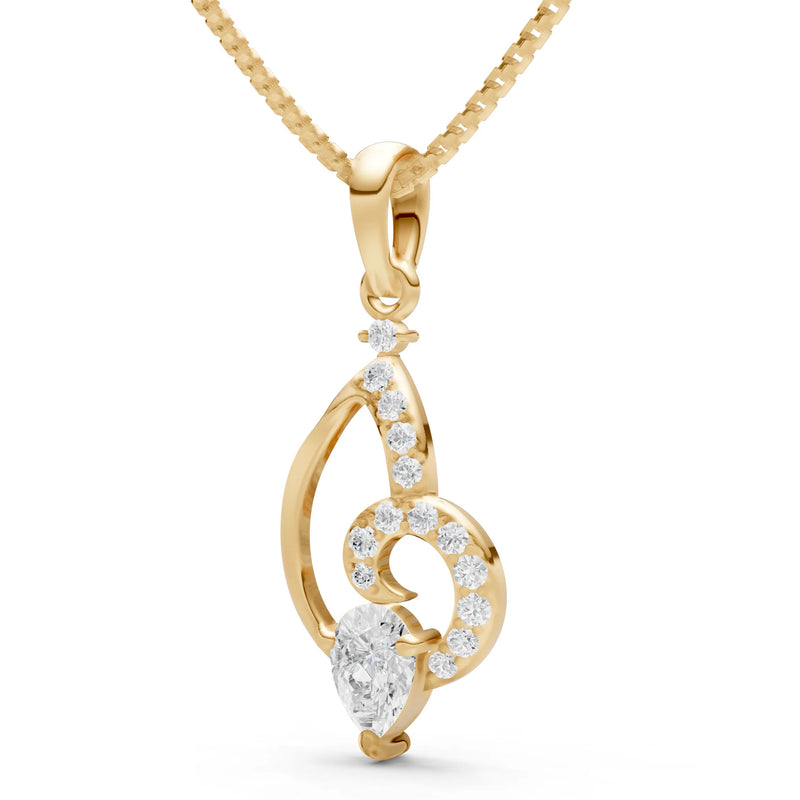 Diamond Butterfly Wing Pendant