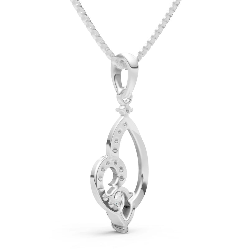 Diamond Butterfly Wing Pendant