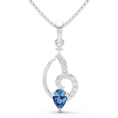 London Blue Topaz Butterfly Wing Pendant