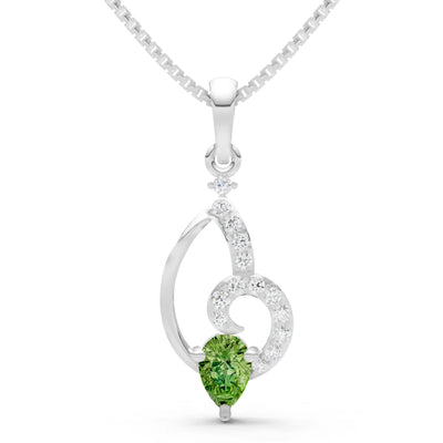 Peridot Butterfly Wing Pendant