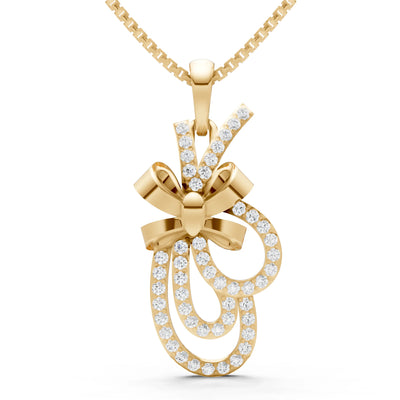 Tied Scrollwork Adorn Pendant