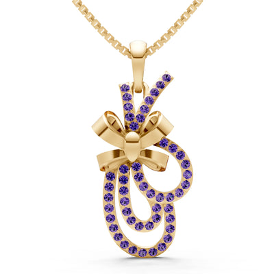 Tied Scrollwork Adorn Pendant