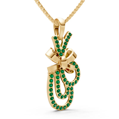 Tied Scrollwork Adorn Pendant