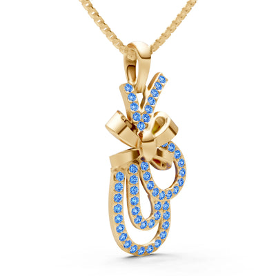 Tied Scrollwork Adorn Pendant