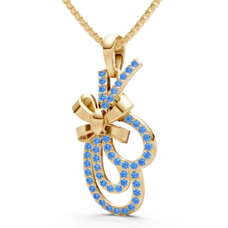 Tied Scrollwork Adorn Pendant