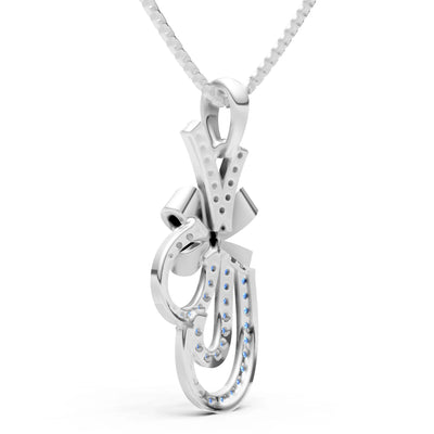 Tied Scrollwork Adorn Pendant