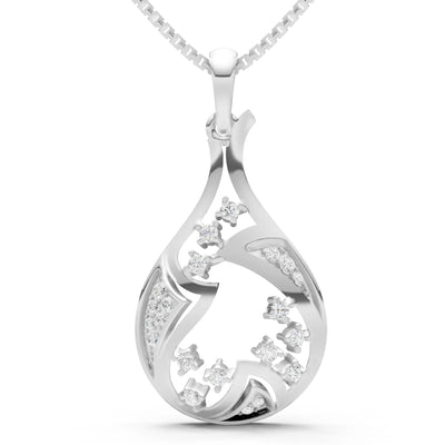 Geometric Pear Pendant