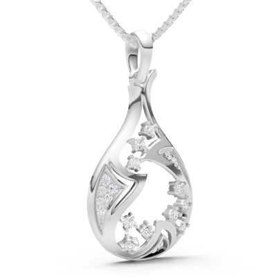 Geometric Pear Pendant