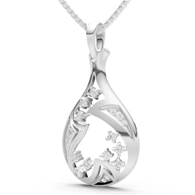 Geometric Pear Pendant