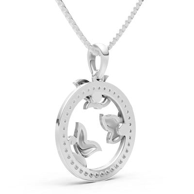 Diamond Circlet Flight Life Pendant