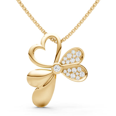 Clover Heart Pendant