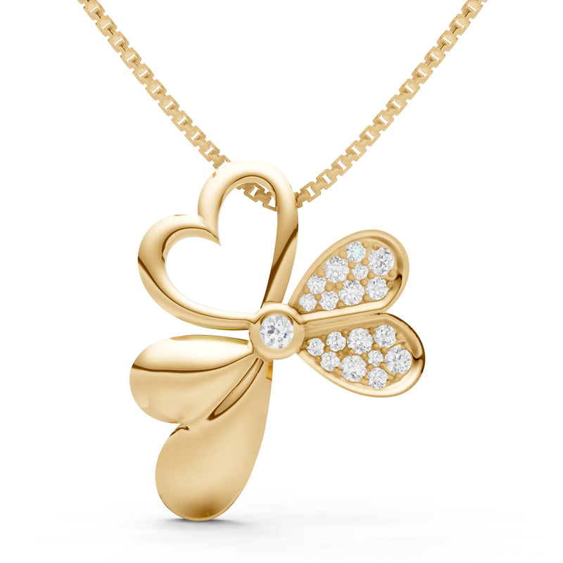 Clover Heart Pendant