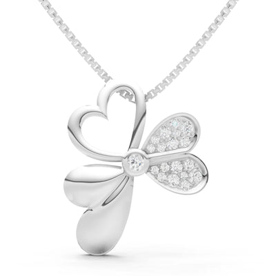 Clover Heart Pendant