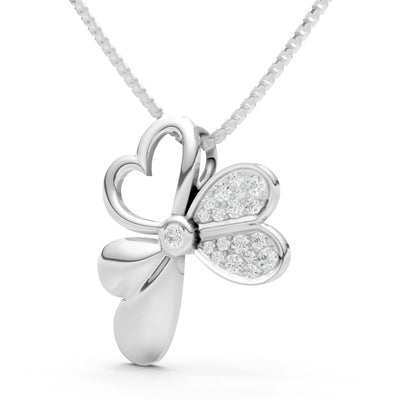 Clover Heart Pendant