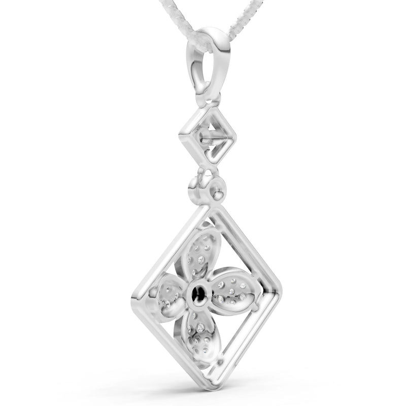 Rhombus Floral Suspension Bright Pendant