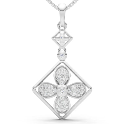 Rhombus Floral Suspension Bright Pendant