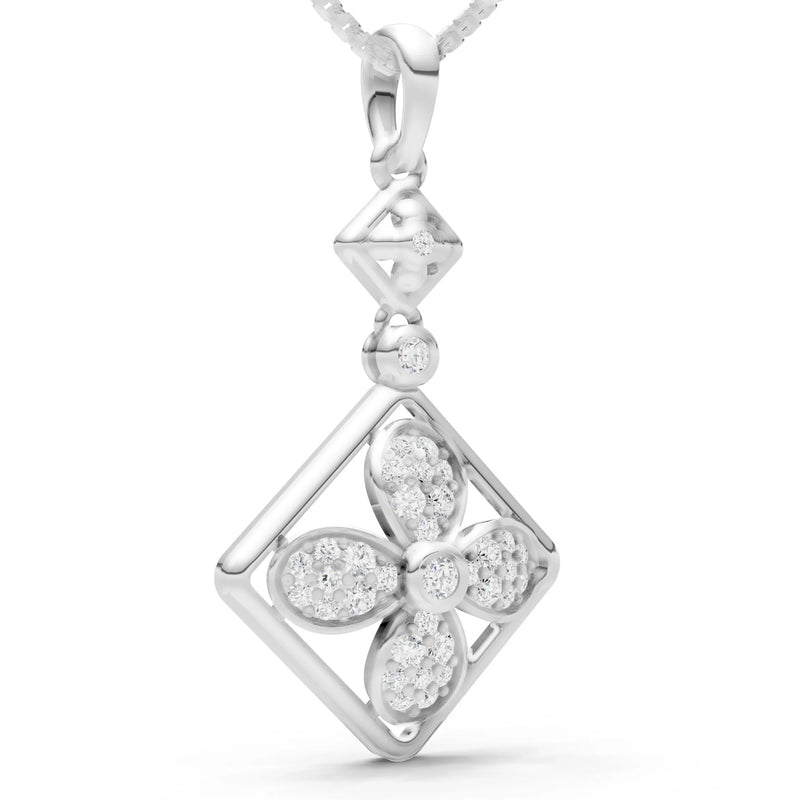 Rhombus Floral Suspension Bright Pendant