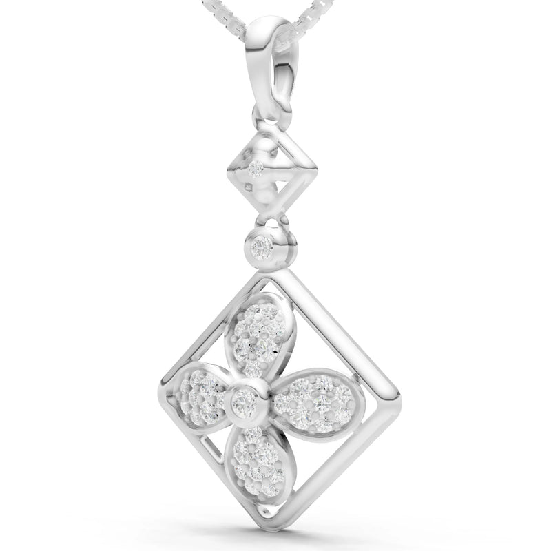 Rhombus Floral Suspension Bright Pendant