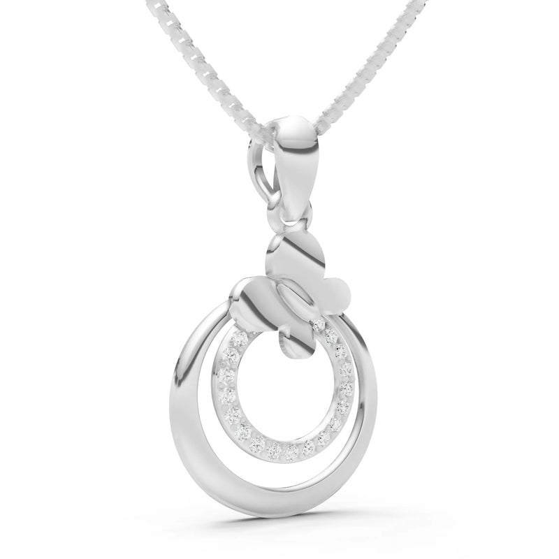 Butterfly Double Ring Pendant