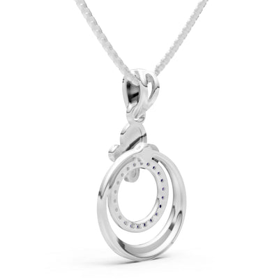 Butterfly Double Ring Pendant