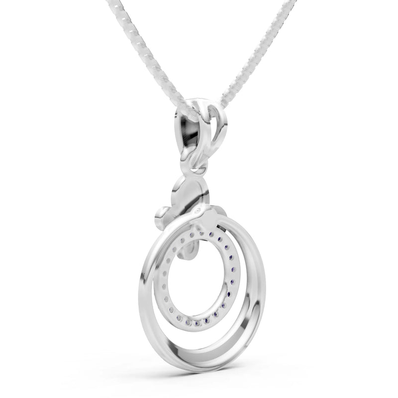 Butterfly Double Ring Pendant