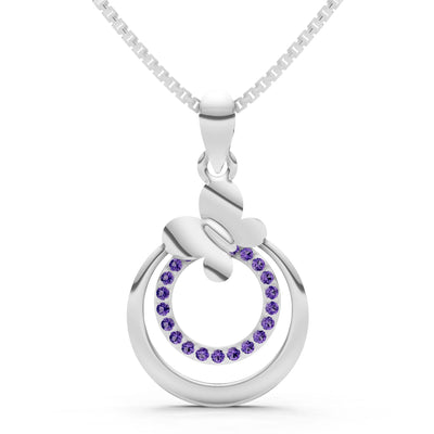 Butterfly Double Ring Pendant