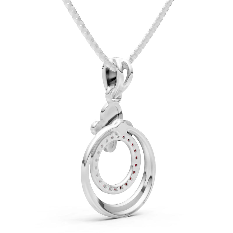 Butterfly Double Ring Pendant