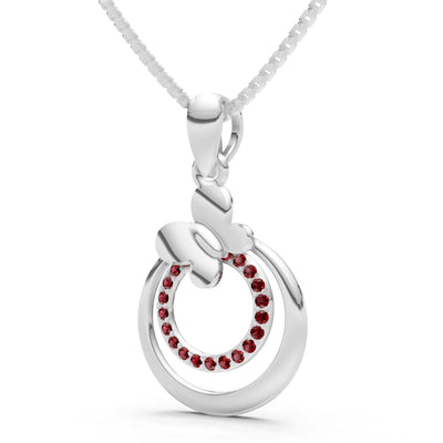 Butterfly Double Ring Pendant