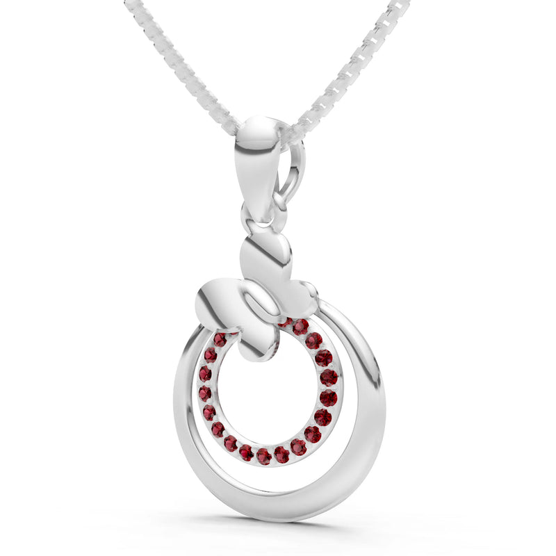 Butterfly Double Ring Pendant