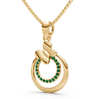 Butterfly Double Ring Pendant