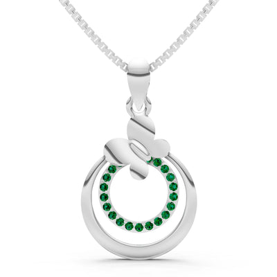 Butterfly Double Ring Pendant