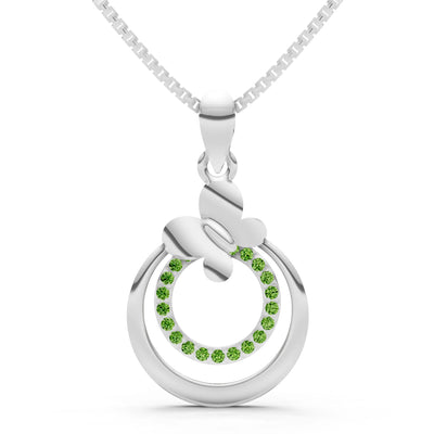 Butterfly Double Ring Pendant