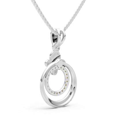 Butterfly Double Ring Pendant