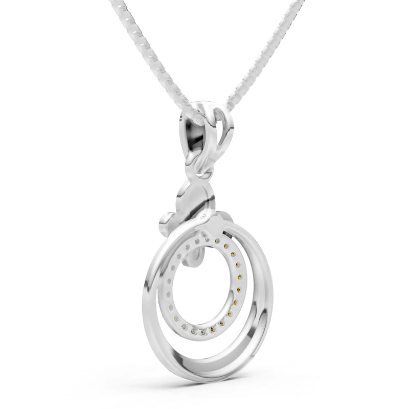 Butterfly Double Ring Pendant