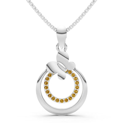 Butterfly Double Ring Pendant