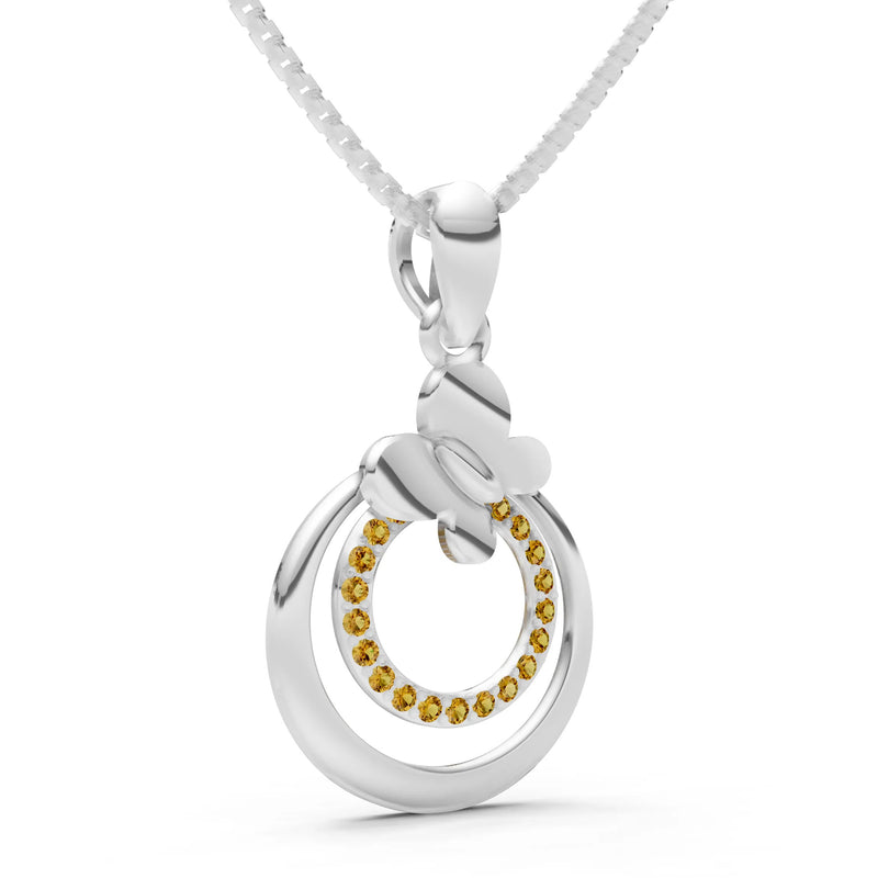 Butterfly Double Ring Pendant
