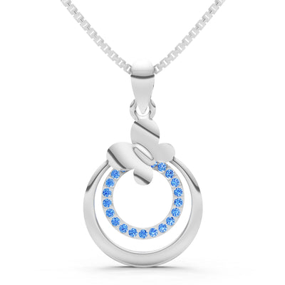 Butterfly Double Ring Pendant