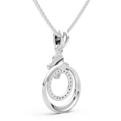 Butterfly Double Ring Pendant