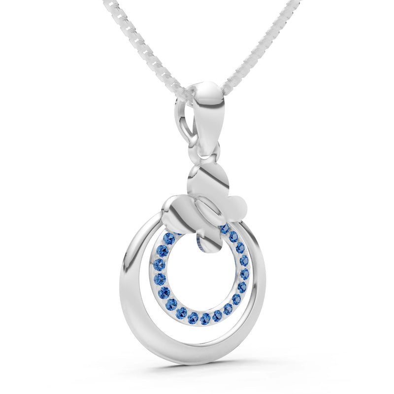 Butterfly Double Ring Pendant