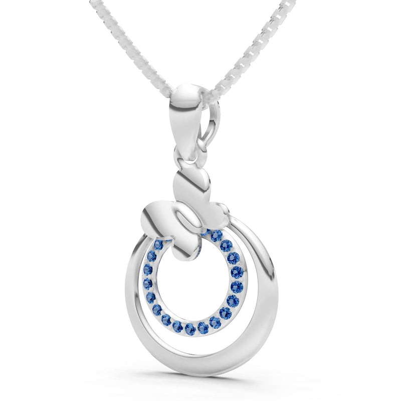 Butterfly Double Ring Pendant