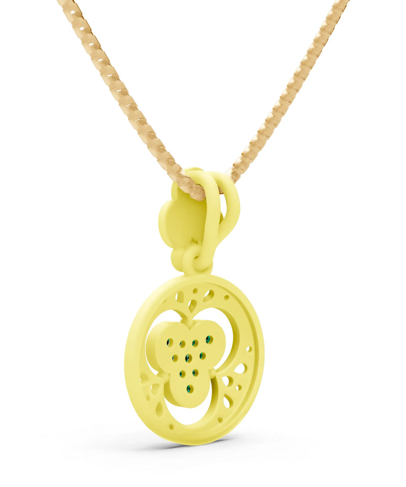 Emerald Medallion Trinity Aura Pendant