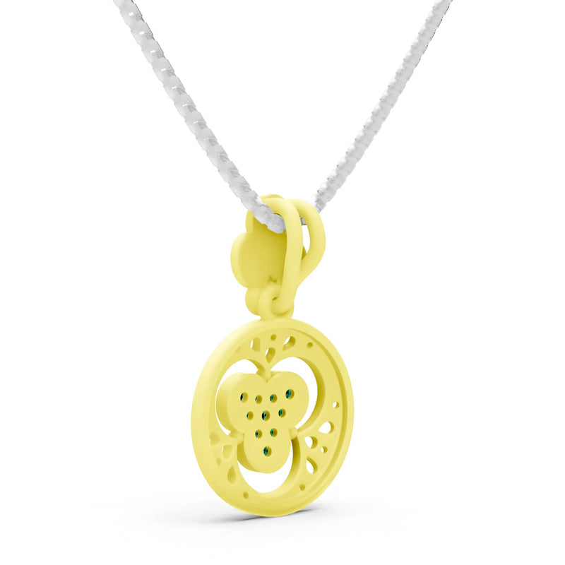 Emerald Medallion Trinity Aura Pendant