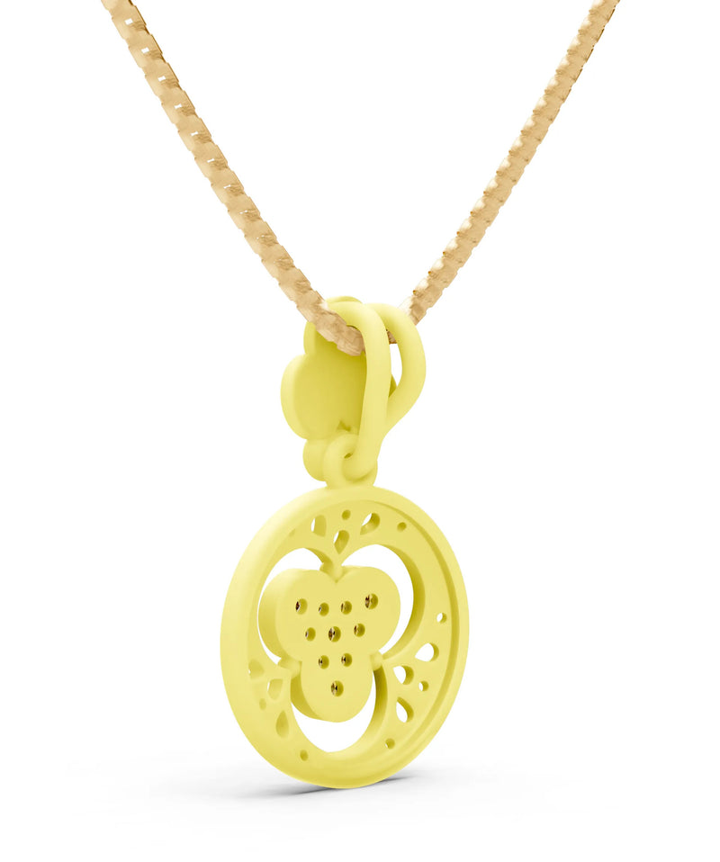 Citrine Medallion Trinity Aura Pendant