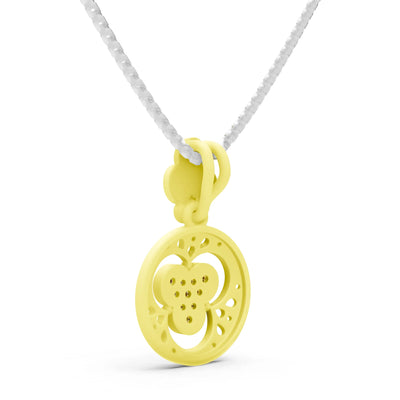 Citrine Medallion Trinity Aura Pendant