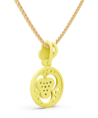 London Blue Topaz Medallion Trinity Aura Pendant