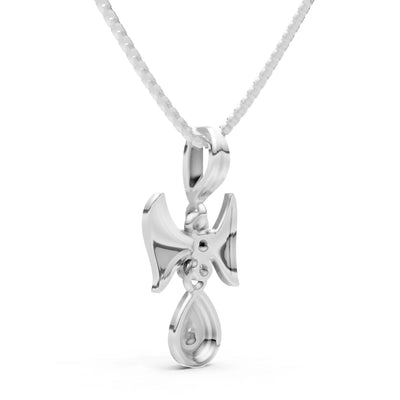 London Blue Topaz Ribbon Drop Pendant