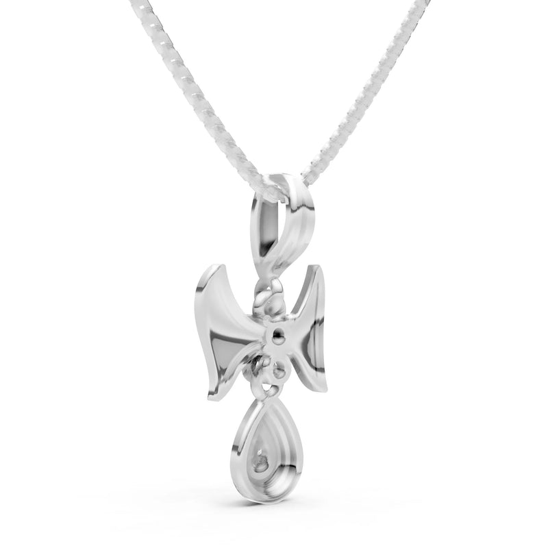 London Blue Topaz Ribbon Drop Pendant