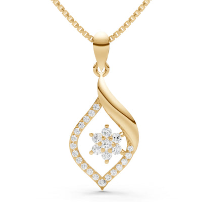 Diamond Almond Bloom Radiance Pendant